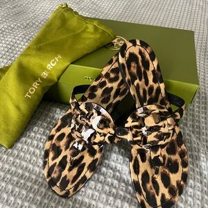 Tory Burch Animal Print Flip Flops